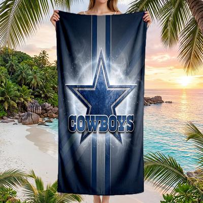 Dallas Cowboys Mode Strandtuch Tragbar Weich Schnelltrocknend Handtuch Für Schwimmen Camping Urlaub