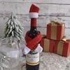 Christmas Creative Household Items Non-woven Scarf Hat Wine Bottle Decoration Christmas Wine Bottle Set Decoration