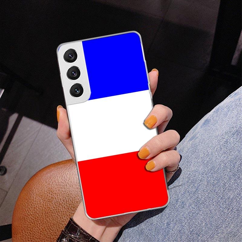National Flag RU FR UK Phnoe Case for Samsung Galaxy S26 S25 Edge S23 S24 Ultra S22 Plus S21 S20 FE Unique Cover Soft Coque Gala