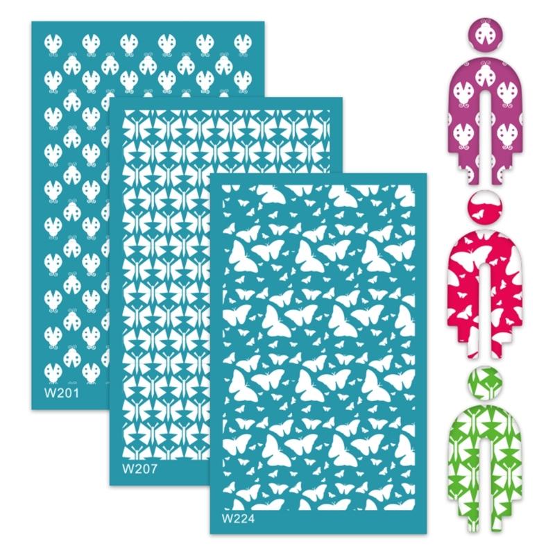 Reusable Silk Screen Stencils for Clay Jewelry Earrings, Texture Sheets for Clay