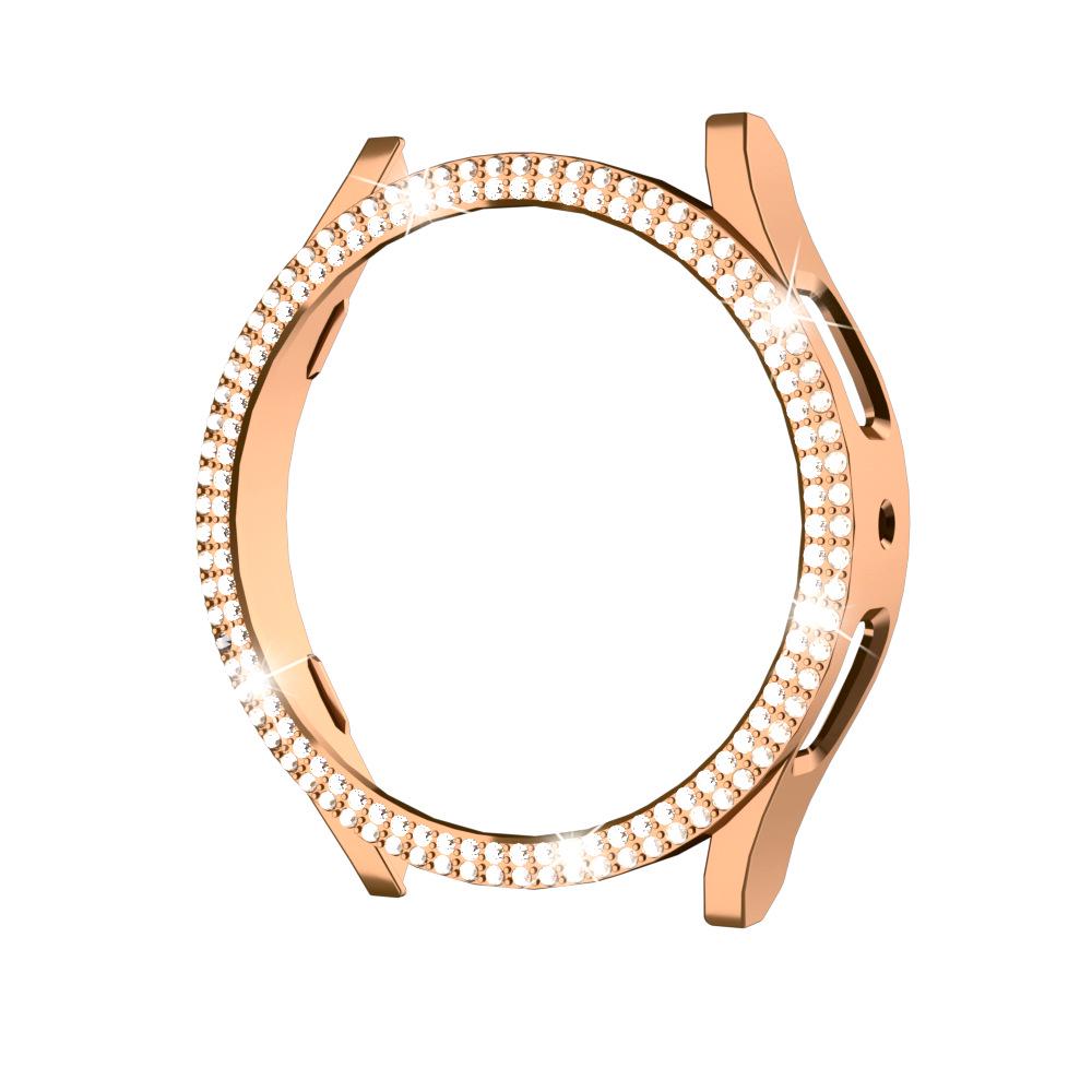 Diamond-Studded Hollow PC Protective Case for Samsung Galaxy Watch7/6/5FE (40/44mm)