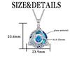 12 Birthstone Knot Pendant Necklace Triquetra Knot Colorful Gemstone Jewelry Gift For Women Irish Jewelry Accessories