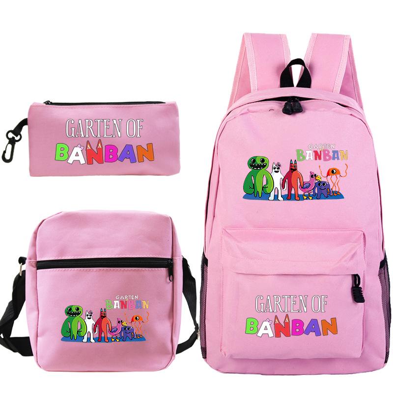 Spotted Garden Primary School Bag Shoulder Bag Pencil Bag Three-piece Set