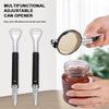 1/2 Pcs Adjustable Can Opener Stainless Steel Jar Opener Manual Lid Opener Can Opener Multifunctional Lid Opener for Seniors