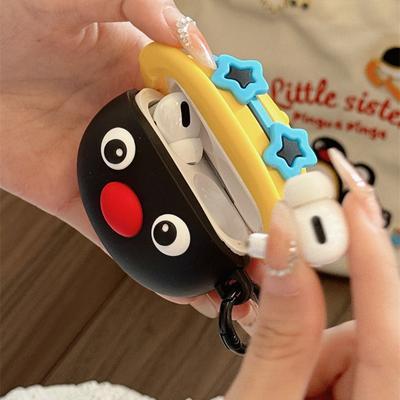 3D Cartoon Penguin Bluetooth Protective Earphone Silicone Cover For Airpods Pro 2 Case/Airpods Pro Case/Airpods 1/2/3 Case Kids
