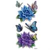 2 Pcs 3D Body Art DIY Stickers Temporary Tattoo Butterfly Flower Feather Sticker