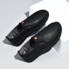 Fashion Soft Mens Leather Slip-ons Shoes New Arrival Leather Loafers Handmade Business Shoes Round Toe Casual Shoes Man Driving Footwear