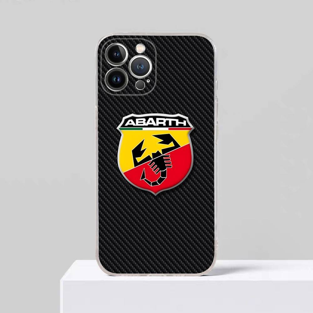 

A-AbarthS-S LOGO Phone Case For iPhone 17 16 15 14 13 11 12 Pro Max 16 Plus Transparent iPhone 16 plus