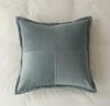 Corduroy Color-Blocking Striped Pillow Cover Living Room Sofa Solid Color Cushion Cover Plush Lamb Velvet Pillow