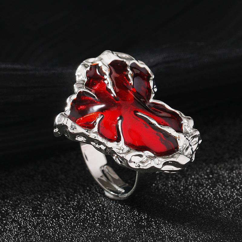 Unisex Red Mood Ring: Versatile, Stylish Finger Ring with a Unique Niche Design