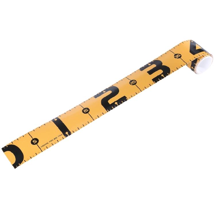 Foldable Fishing Measurement Tape Waterproof Fish Measuring Ruler Sticker Decals Tape Fish Ruler Sticker Easy to Use