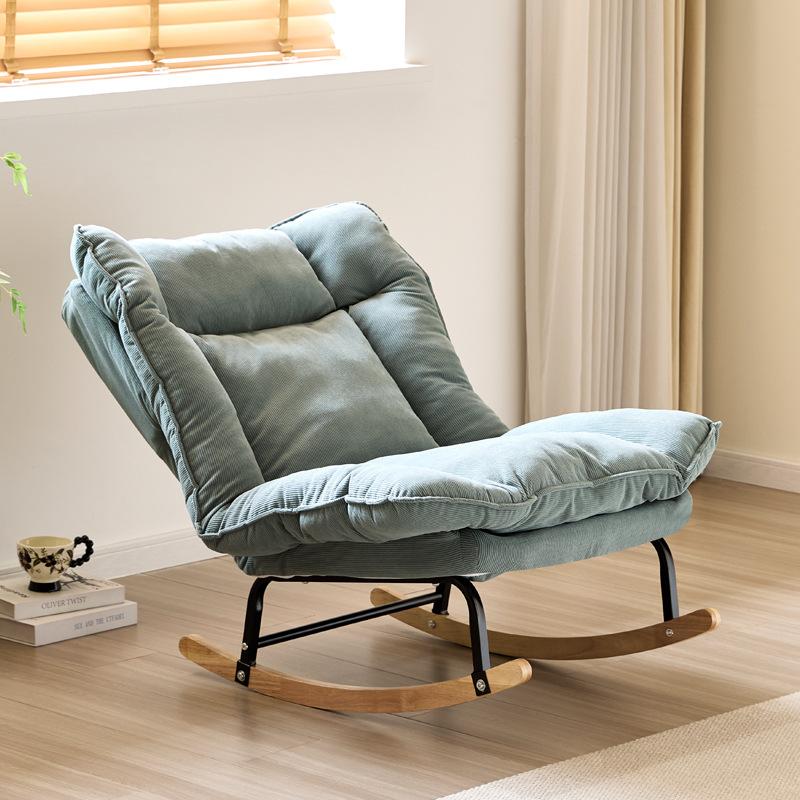 Reclining Chair Lunch Break Lazy Sofa  Adjustable Backrest Leisure Chair Chaise Chair for Living Room Bedroom Indoor Furniture