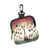 Trendy Mini Cute Cat Coin Purse PVC Water-resistant Zippered Wallet Lightweight Portable Storage Bag Friends Gift