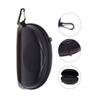 Tragbare Haken-Brillenetui PU-Lederstruktur Sport Anti-Druck Radsport-Sonnenbrillen-Aufbewahrungstasche Hartschalen-Brillen-Schutz