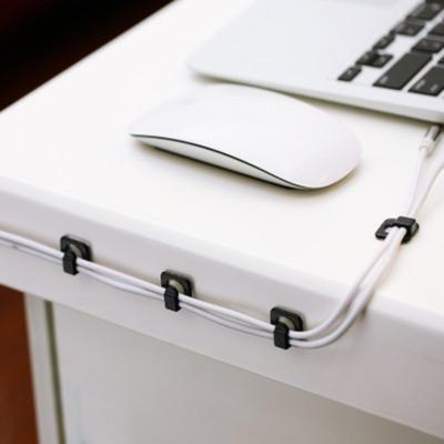 18 ks Samolepicí organizér kabelů Upevňovací klipy USB Organizér na kabely Klipy Organizér na kabely k počítači Stolní úložný prostor Držák na kabely
