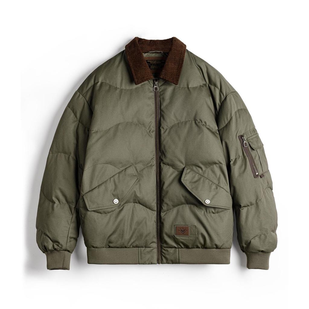 Men's Retro CWU45P Short Cotton Bomber Jacket - Warm Winter Outerwear