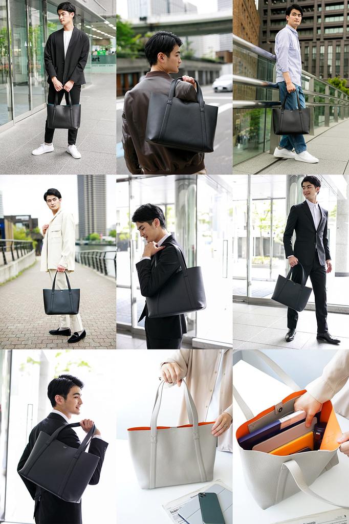 Tote bag navy [Pelle Morvida] PM-TE010-NV