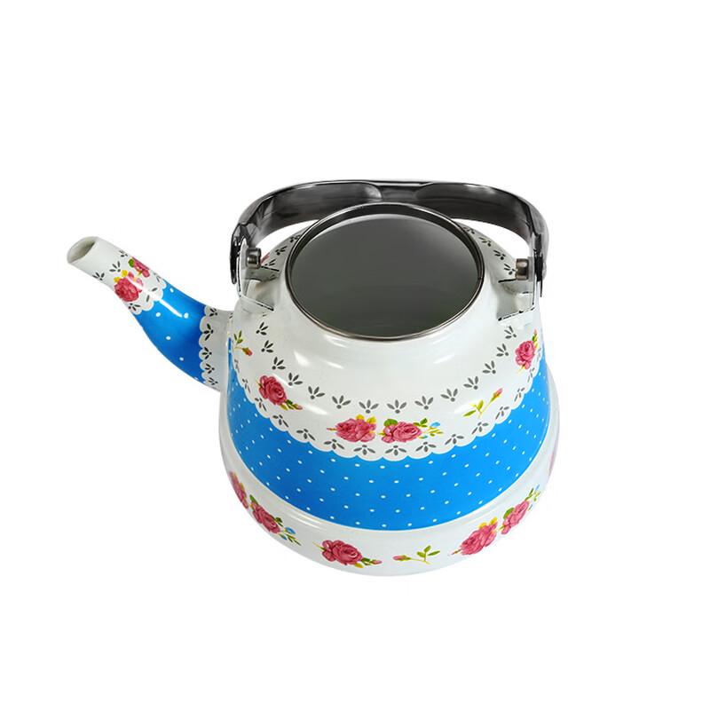 Эмалированный чайник Shangqi с керамической ручкой