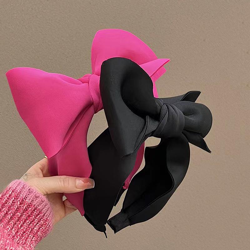 Dopamin Y2K Großer Schleifen-Haarreif Stirnband Für Damen Mädchen Breites Haarband Mode Haaraccessoires