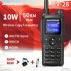 Baofeng UV-28 Telsiz 10W Çok Bantlı 999 Kanal Kablosuz Frekans Kopyalama Uzun Menzilli Alıcı Tip-C AM İki Yönlü Taşınabilir Amatör Radyo