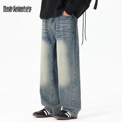 Jean Droit Rétro High Street Américain pour Homme Mark Fairwhale