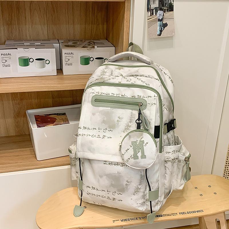 School Bag High Value School Bag Female Newborn Large Capacity Women's Large Backpack High Leisure Computer Travel Bag