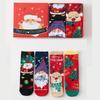 3D Cartoon Christmas Stocking Gift Set: Cute Mid-tube Women’s Socks for Autumn & Winter