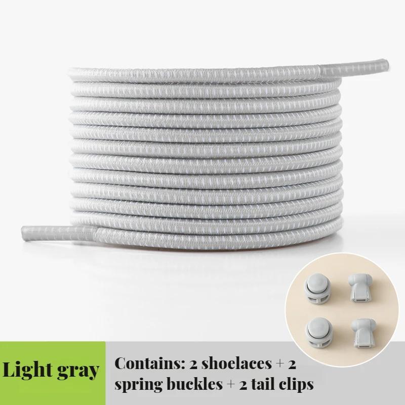 Elastic round Tennis Shoelaces without Ties Quality Lock Sneaker Laces Adult & Kids Rubber Bands for Shoes - 1 Pair