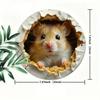 Metal Tin Sign Mouse Hole Wall Art Waterproof Home Decor