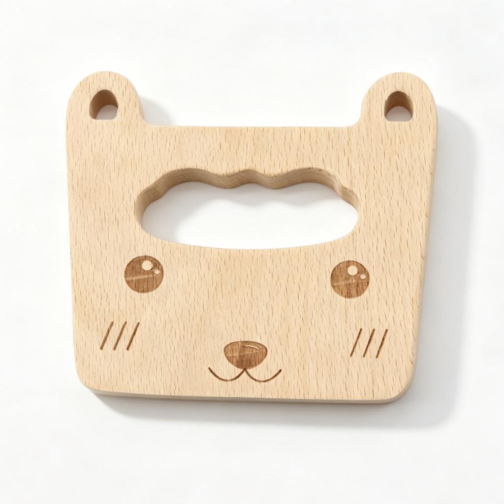 Wooden Safety Knife Toddler Cartoon Children's Kitchen Tools Cutting Fruit Education Practical Life Cooking Toys