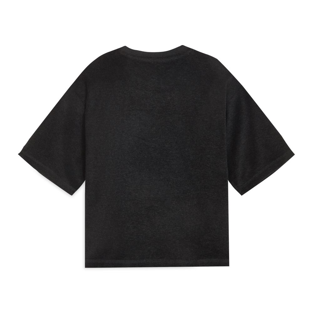Puma Pile Crop Round Neck Short Sleeve T-Shirt Women tops 688283-01