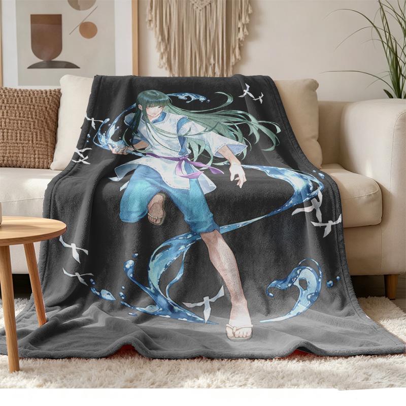 Chihiros Reise ins Zauberland Weiches und bequemes Flanell Geeignet für Sofas Wohnzimmer Outdoor-Camping Reisen und auch ein tolles Jubiläumsgeschenk