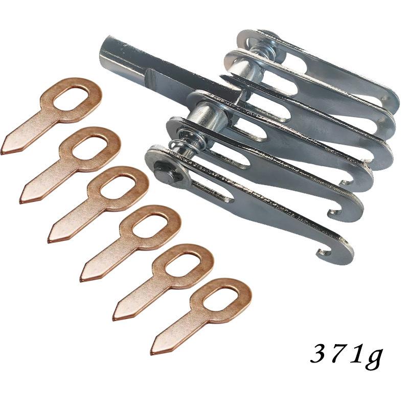 Auto Dellenreparaturwerkzeug, Klauenhakenwerkzeuge Metall 6 Klauenhaken Reparaturmaschinenzubehör Schiebehammer Gruben Ausziehstange Punktschweißen Dellenreparatur