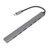 7 in 1 Type C Hub Aluminium Alloy Docking Station Multiport Adapter Dongle Plug and Play for PC