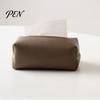 Sturdy Leather Paper Box PU Tissue Box, Multi-Purpose Desktop Organizer, Durable Dining Room Dispenser Compact Foldable Napkin Dispenser, for Desk And