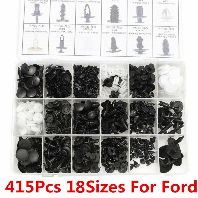 415pcs 18 Sizes Trim Clips Retainer Panel Bumper Fastener Set For Ford(AU Stock)