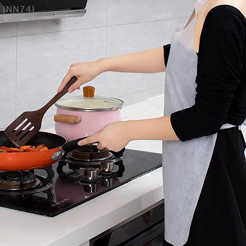 10/20 Stück Einwegschürzen, Ölfest Wasserdicht Vlies-Schürzen für Hotpot Kochen & Reinigen, Erwachsene Delantal