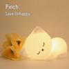 Sleepy Cat Silicone Night Light: Bedside Atmosphere Lamp for Nursing, Mother and Baby, Children's Sleep Companion