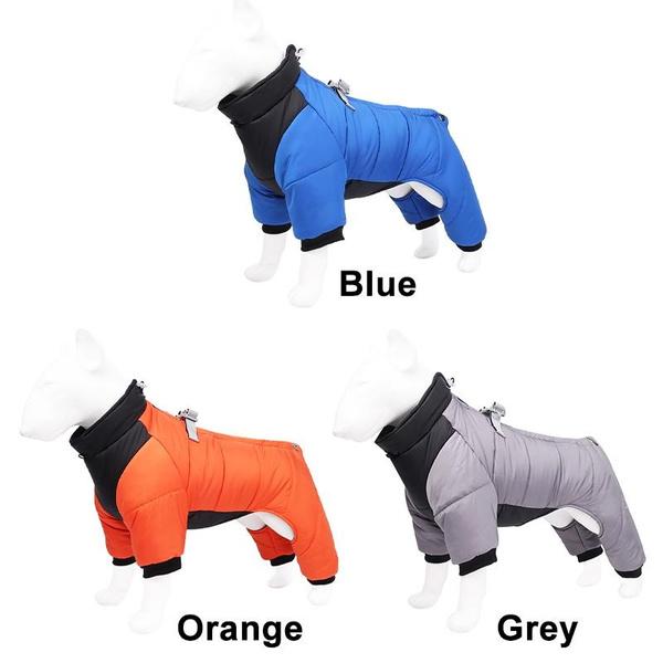 Hundemäntel für kleine und mittelgroße Hunde, Hundejacke, warmer Hunde-Wintermantel, winddichte Jacke, wendbar, reflektierende Hundejacke, Reißverschluss, Winter