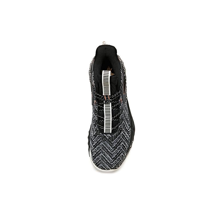 New Anta Crazy 3 Cushioning Warm High Top Basketball Shoes Men's Black White 11941606-5
