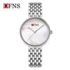 OFNS Women's Ultra-Thin Fashion Quartz Watch: Simple, Trendy, Casual, and Waterproof Design Without Hour Markers