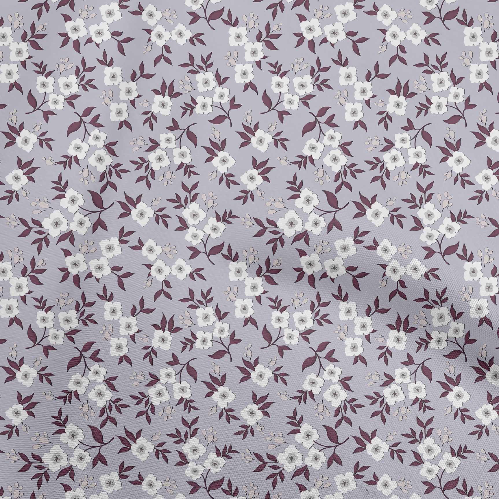 

OneOone Cotton Flex Grey Fabric Floral Quilting Materials Print Швейна тканина у дворі 40 дюймів 42 Inch Wide - Viscose Chiffon пастельні фіолетовий колір