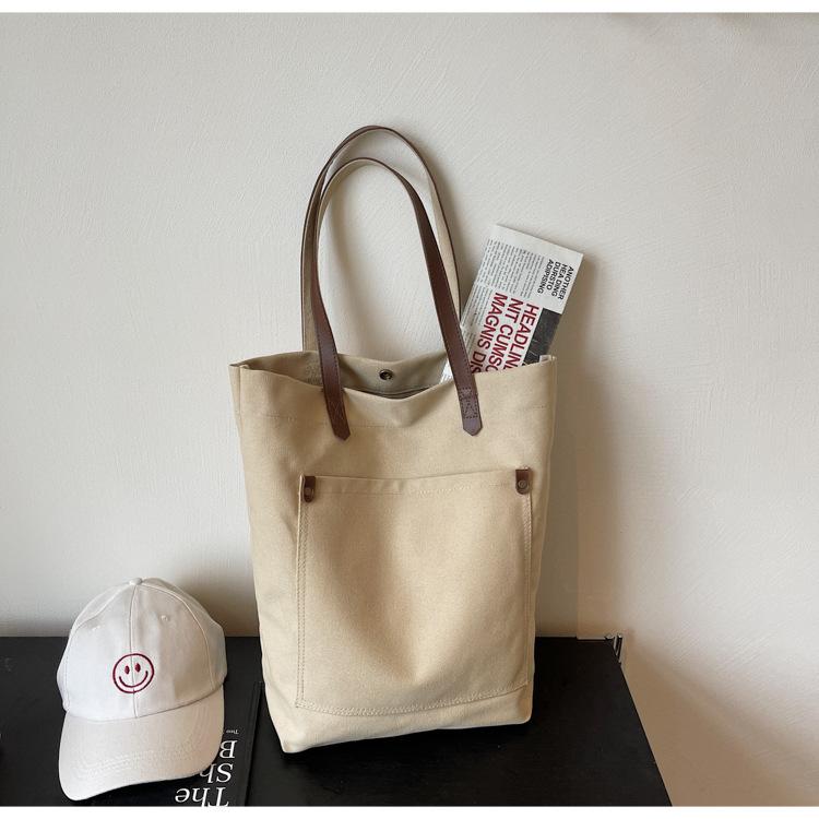 

Повседневная сумка большой вместимости женская 2025 новая модная холщовая сумка портативная сумка для покупок сумка-мессенджер под мышкой на плечо хаки