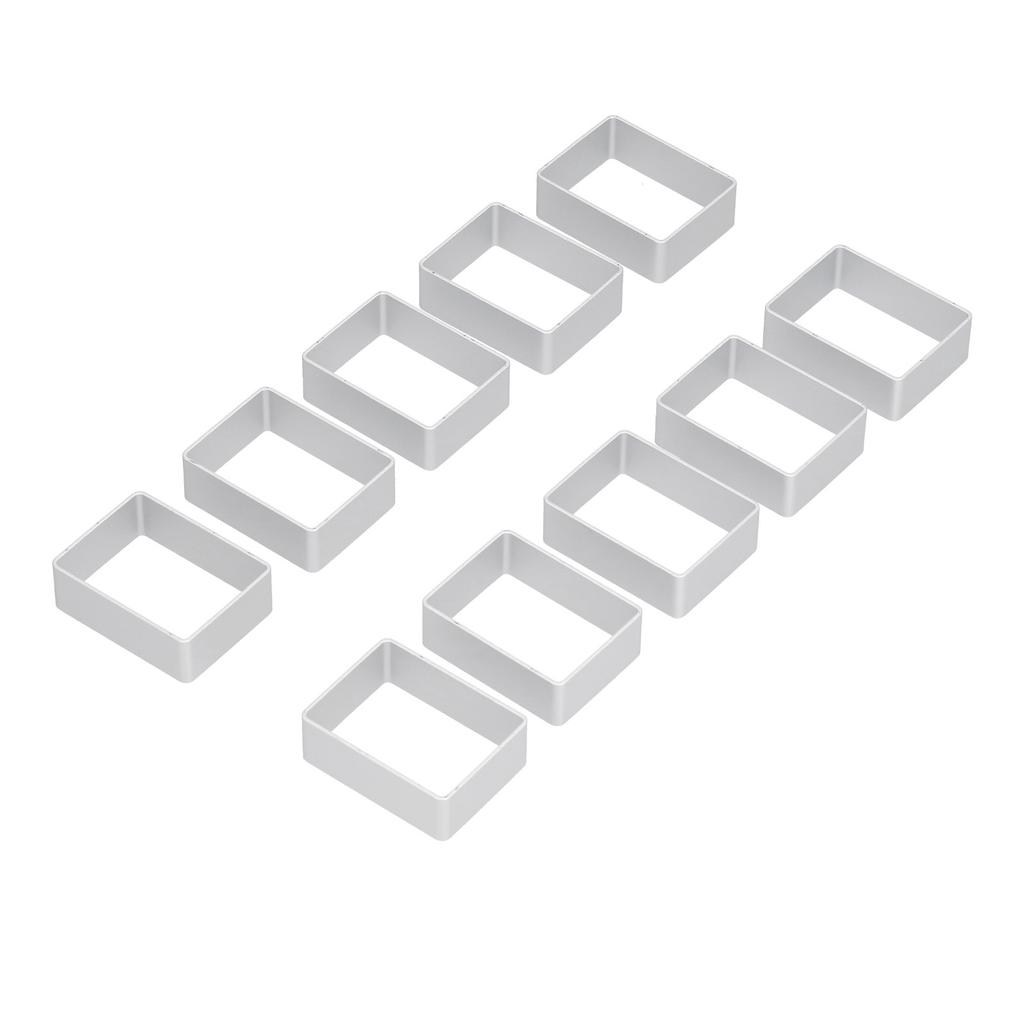 10Pcs Set Stainless Steel Moon Cake Mold Set Cookies Biscuits Cutter DIY Baking Mold Set