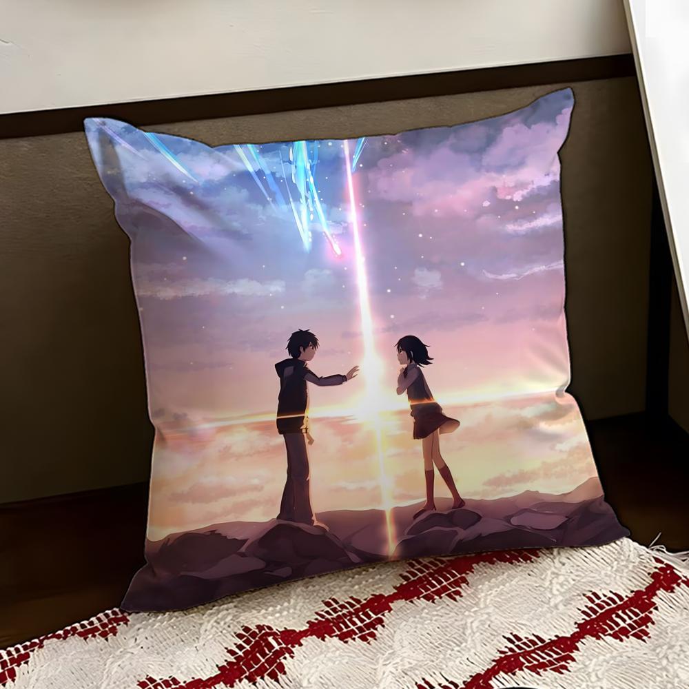 Cartoon Your NName Cushion Cover Reversible Soft Durable Pillow Cover Home Car MultiScene Use for Daily Comfort