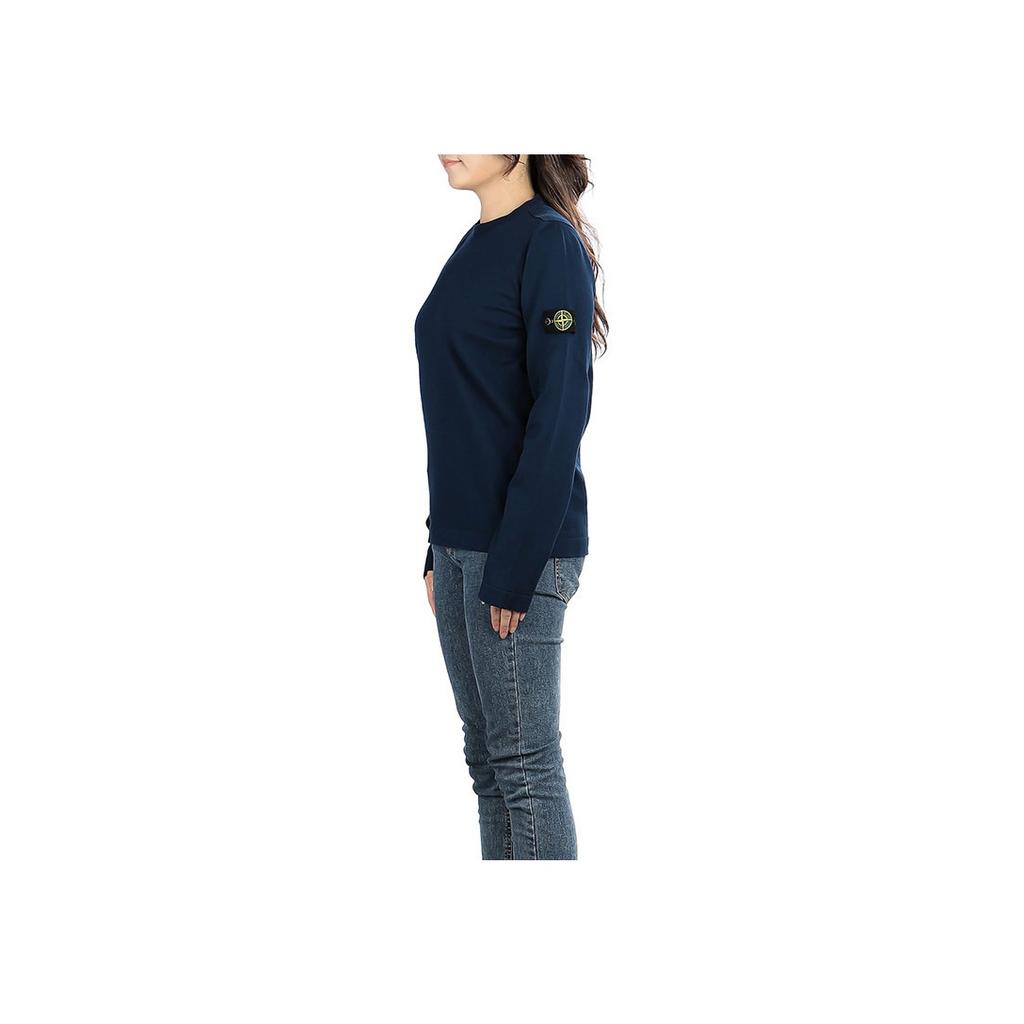 Stone Island Solid Color Logo Patch Crewneck Sweatshirt Kids sweatshirts 7616509A2-V0028