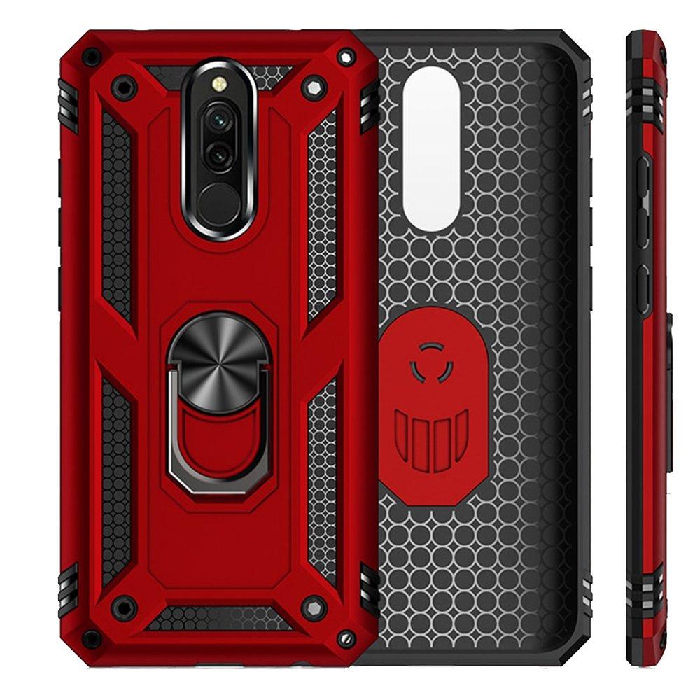 Armored Case for Xiaomi Redmi 8 / 8A, Nox Case Ring, Red