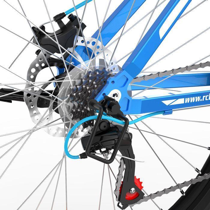 RCB GK2 Mountainbike 26" Aluminium, 21 Gänge, Scheibenbremsen, Federgabel – Geländefahrrad Blau