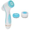 USB Charging Electric Facial Cleansing Brush Waterproof Silicone Face Pore Cleaner (Blue)