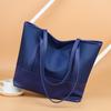 Women's Bag New Fashion Canvas Shoulder Bag Simple Oxford Buttot Bag Waterproof Large Capacity Shoulder Bag